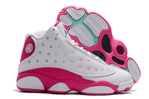 AIR JORDAN 13 Retro White Pink Blue - 439358-106